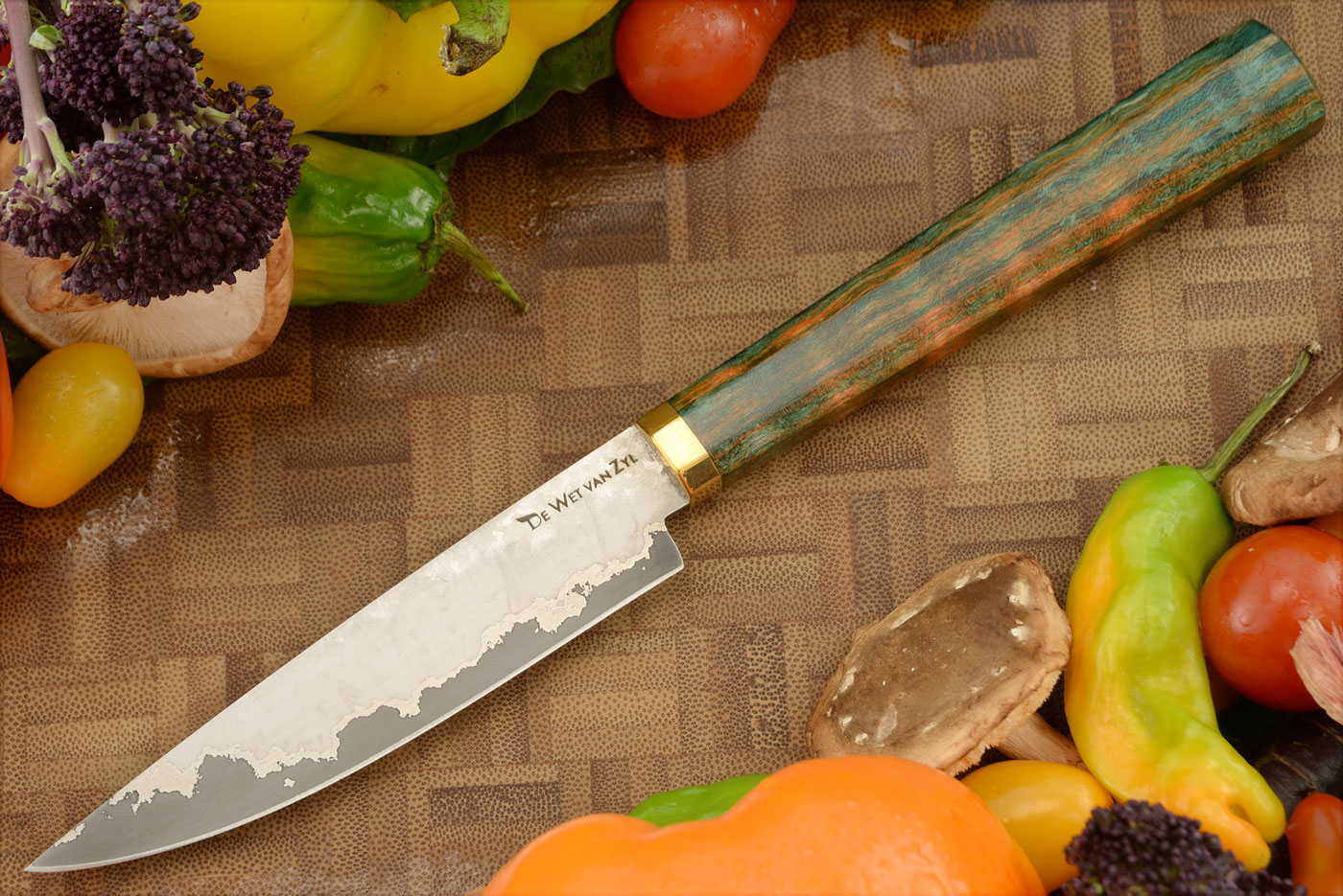 San Mai Paring Knife (4 in.) with Curly Maple