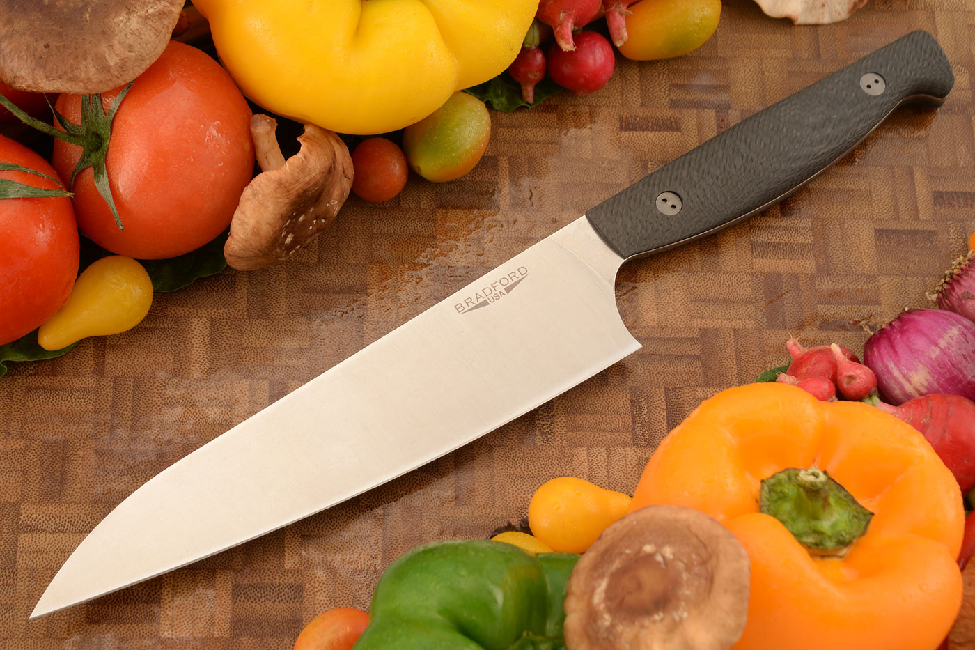 Chef's Knife with Microtextured Carbon Fiber (7-3/4 in.) - MagnaCut