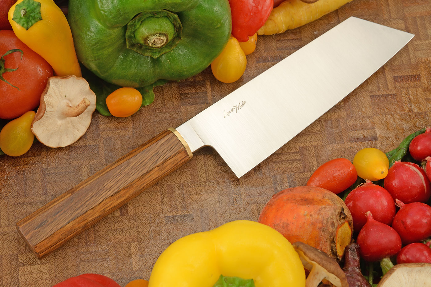 Chef's Knife (Bunka) with Zebrawood (AEB-L Stainless)