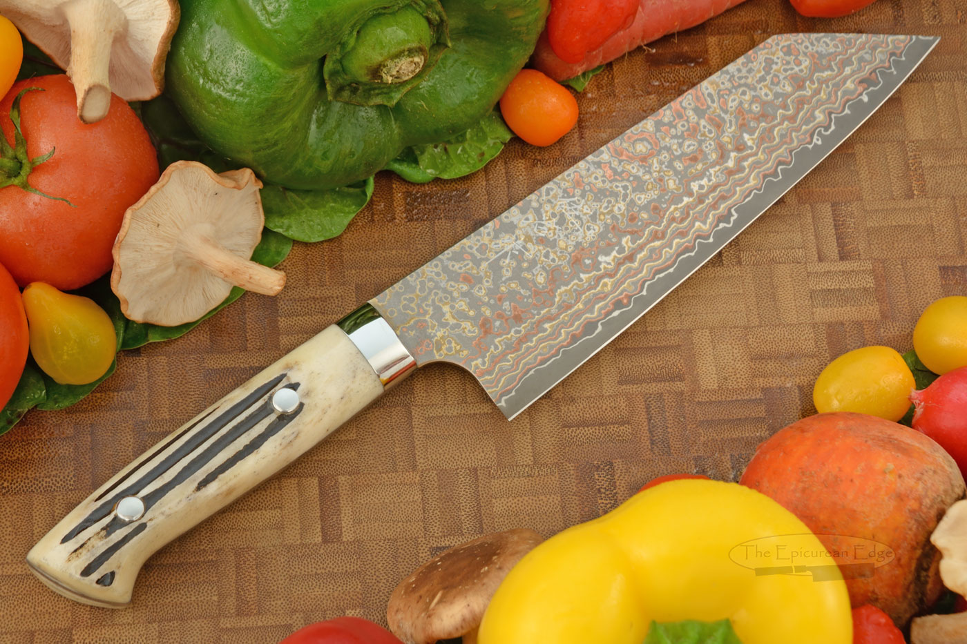Yushoku Stainless Chef's Knife (Bunka) - 180mm (7-1/8in) - with Stag