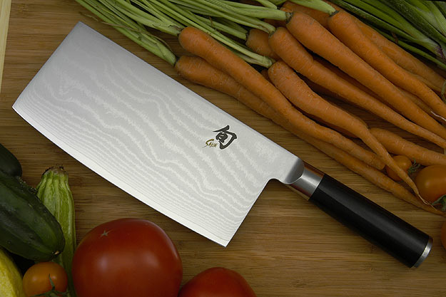 Shun Classic Chinese Vegetable Cleaver - 7 in. - Left Handed (DM0712L)