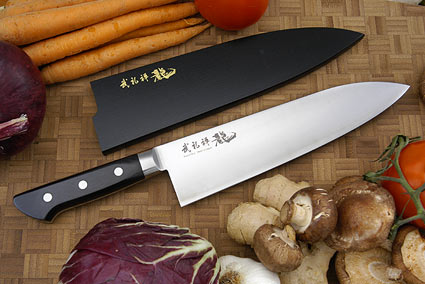 Bu-Rei-Zen (Blazen) Chef's Knife, Heavy - Gyuto Deba - 8 14 in ...