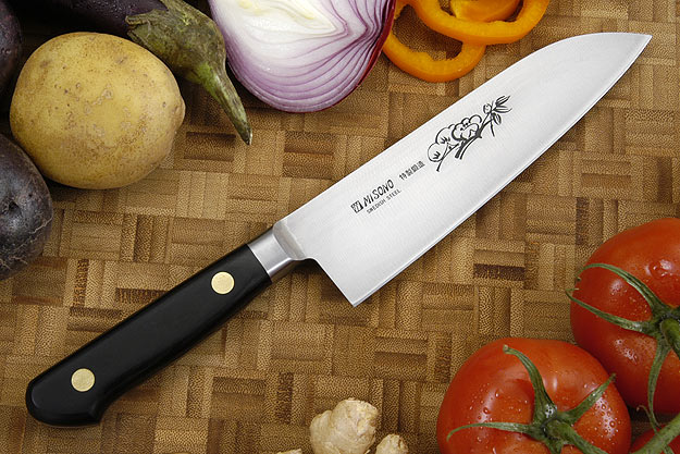 Misono Carbon Steel Chef's Knife - Santoku - 6 1/4 in. (160mm) - No. 183