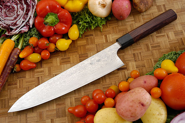 Asai PM Damascus Chef's Knife - Gyuto - 9 1/2 in. (240mm)