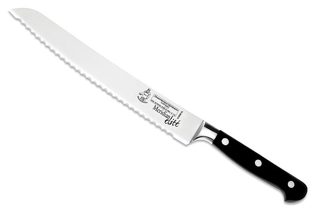 Messermeister Meridian Elite Serrated Bread Knife, Left Handed - 9 in. (E/3699-9L)