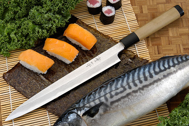 Suminagashi Left-Handed Yanagiba (Sashimi Knife) - 240mm (9 1/2 in.)