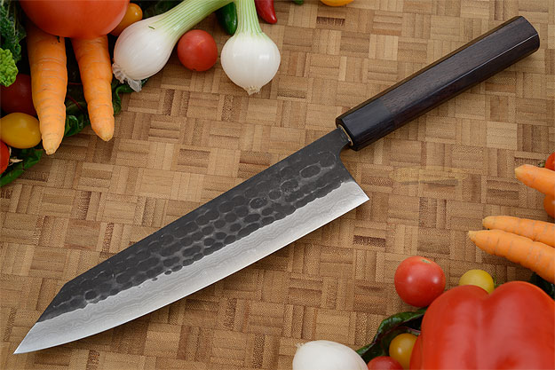 Tojinbo Damascus Chef's Knife - Kiritsuke Gyuto - 8-1/4 in. (210mm)