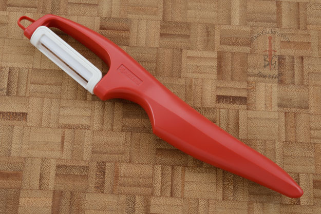 Kyocera Double Edge Ceramic Peeler (CP-11RD) - Red