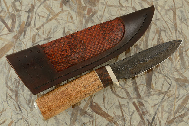 Damascus Hunter with Steller's Sea Cow and Black Ash Burl