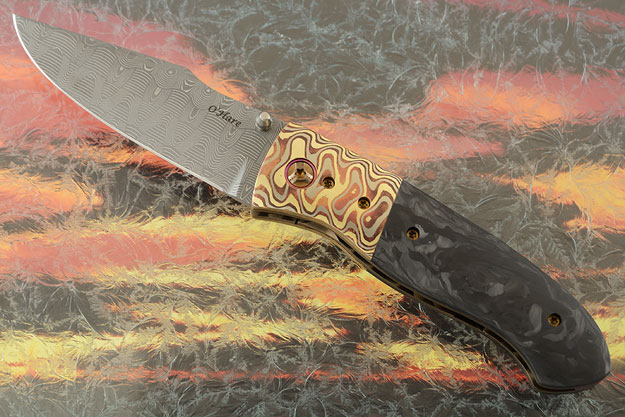 F2K with Damascus, Mokume, and Marbled Carbon Fiber